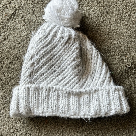 adidas White Knit Pom-Pom Hat - Picture 2 of 5